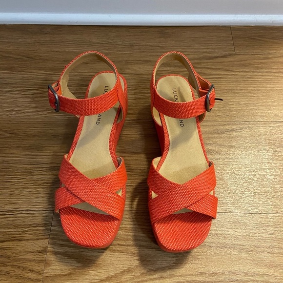 LUCKY BRAND Bikaro Ankle Strap Platform Sa… - Picture 3 of 10